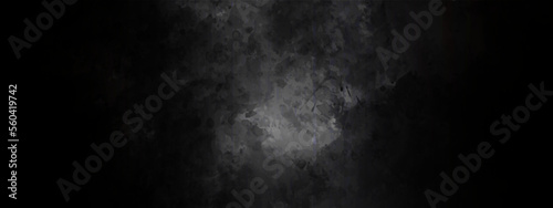 Black stone wall textured background. Abstract dark black stone and concrete grunge wall textured background. Elegant luxury backdrop painting paper texture design. © Ahmad Araf