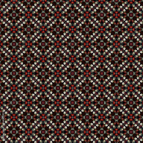 Digital computer graphics seamless pattern. Texture design for fabric, wallpaper, background.