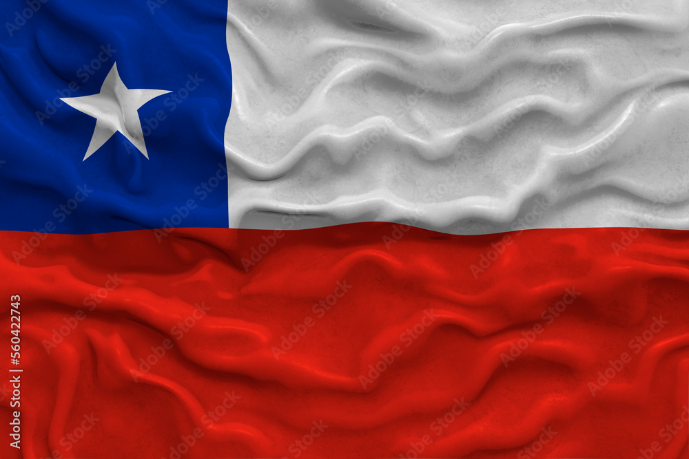 National flag of Chile.. Background with flag of Chile. National flag of Chile.. Background with flag of Chile.