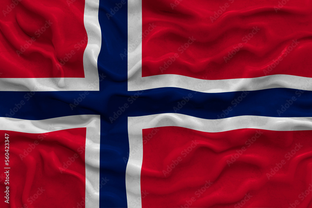 Fototapeta premium National flag of Norway. Background with flag of Norway