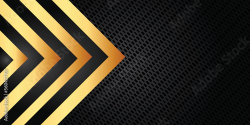 luxury backgroung with gold and black design for business and place for text