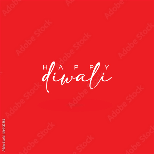 Vector happy diwali background typography © Chitrogiri
