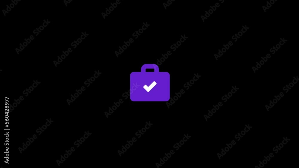 briefcase icon motion graphics background animation briefcase icon motion graphics background animation