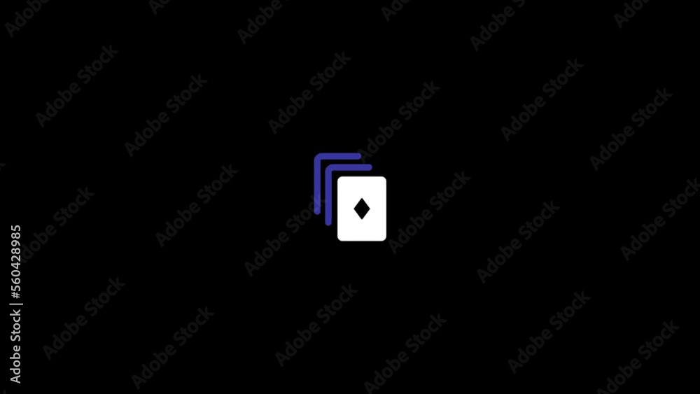 cards icon motion graphics background animation cards icon motion graphics background animation