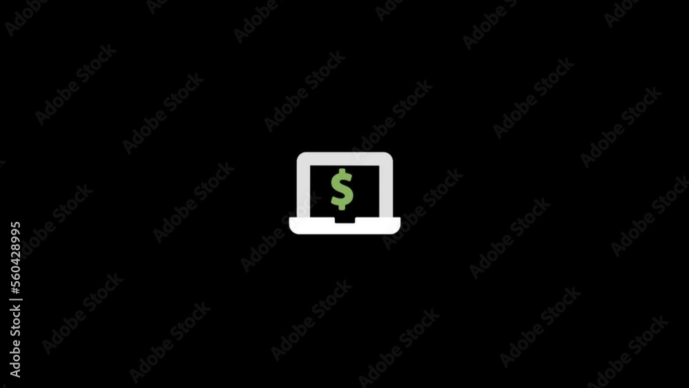 e-banking icon motion graphics background animation e-banking icon motion graphics background animation