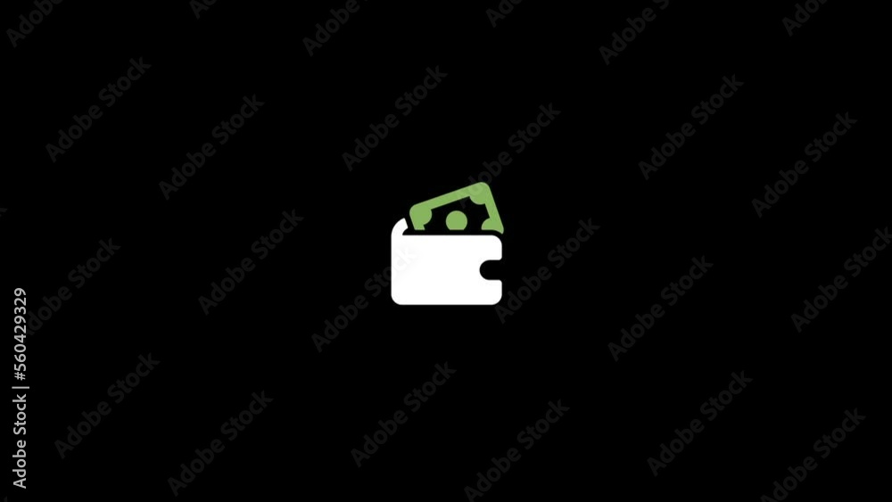 wallet icon graphics background animation wallet icon graphics background animation