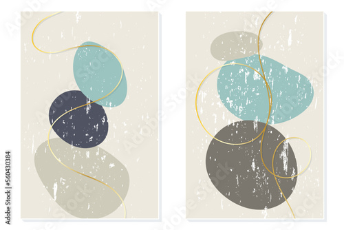 Wallpaper Mural Scandinavian design. Home decor. Modern abstract painting. Torontodigital.ca