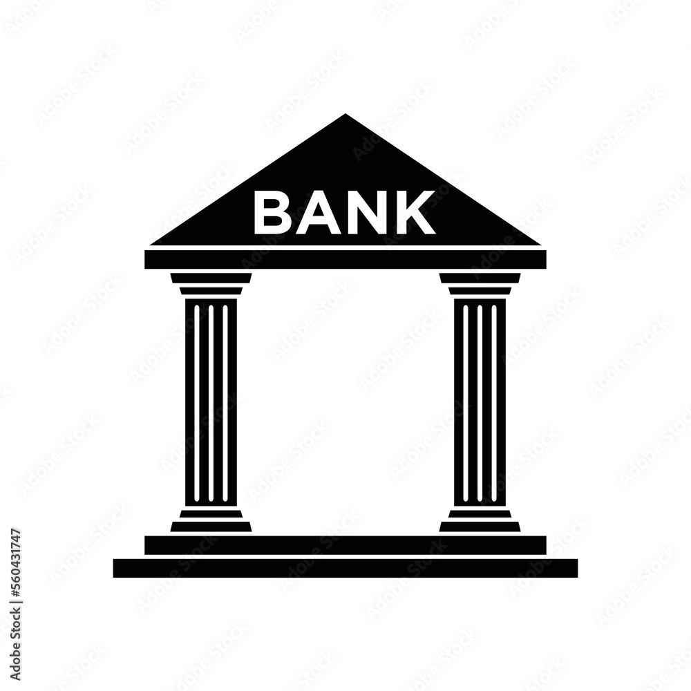 Obraz premium Bank icon vector design template