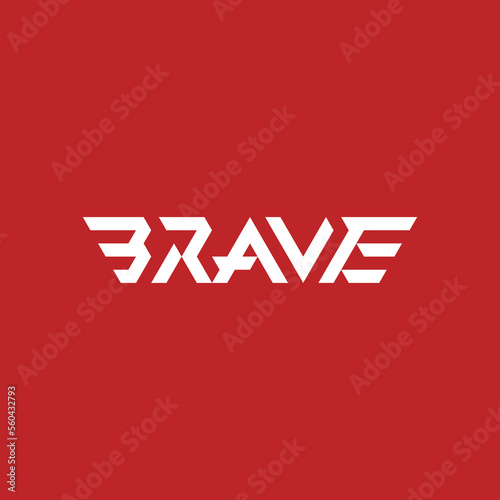 bold and modern Brave wordmark logo