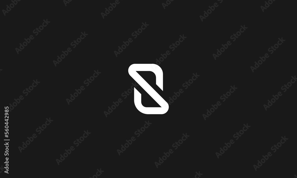 LETTER S LOGO DESIGN WITH NEGATIVE SPACE EFFECT FOR ILLUSTRATION USE