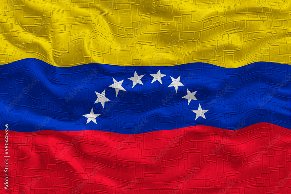 National flag of Venezuela. Background with flag of Venezuela. National flag of Venezuela. Background with flag of Venezuela.