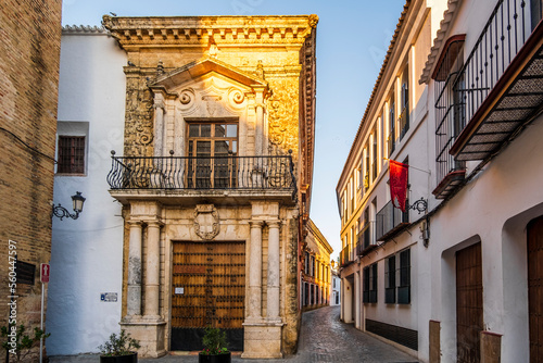 Charming historic street of Carmona, Andalusia, Spain photo