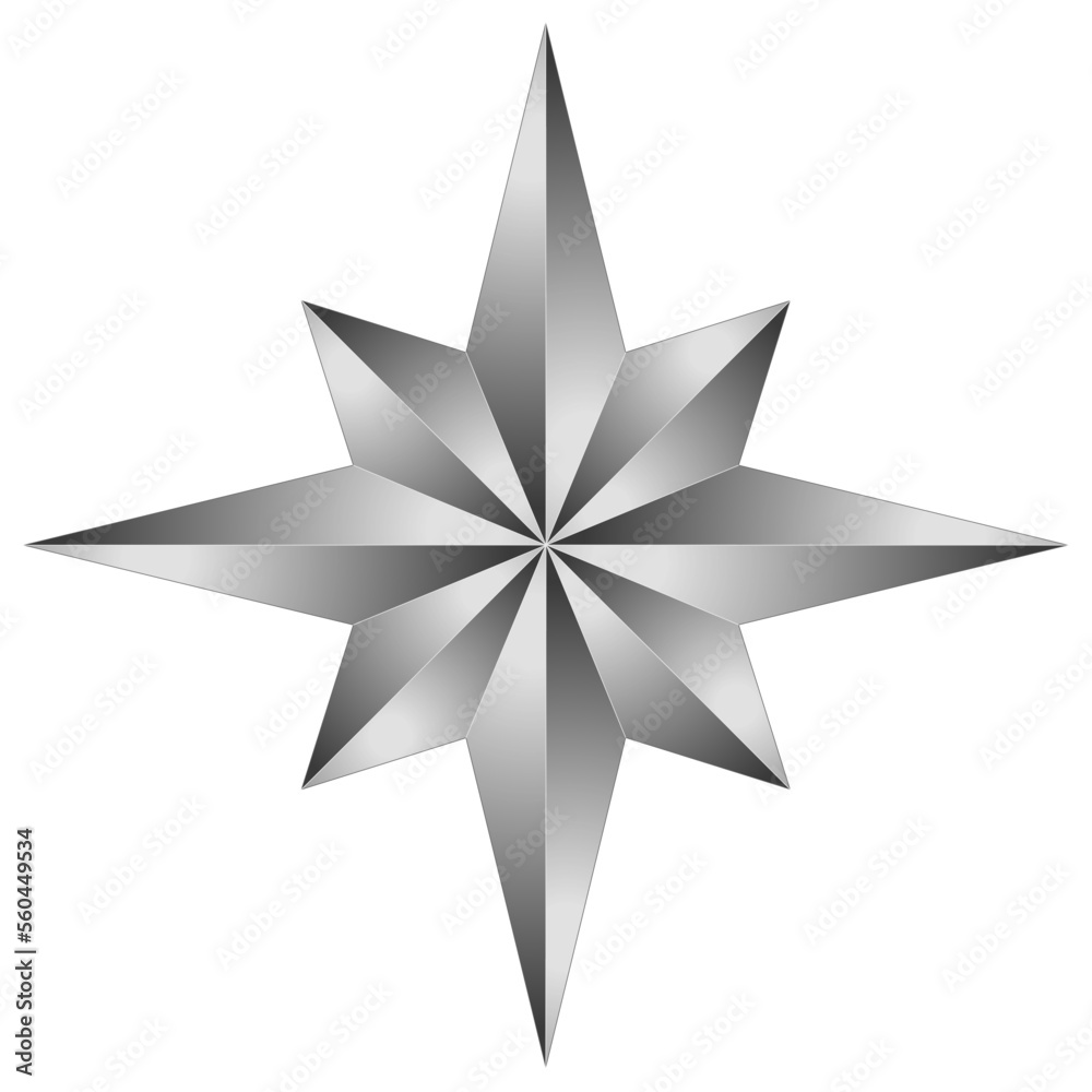 3d star on a white background 3d star on a white background
