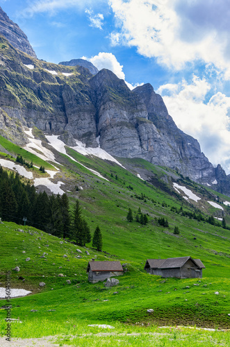 Mountainscape in the Appenzell Alps, Switzerland