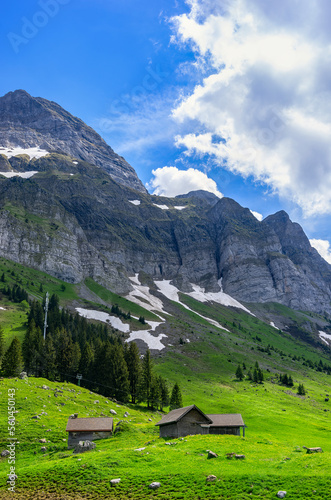 Mountainscape in the Appenzell Alps, Switzerland