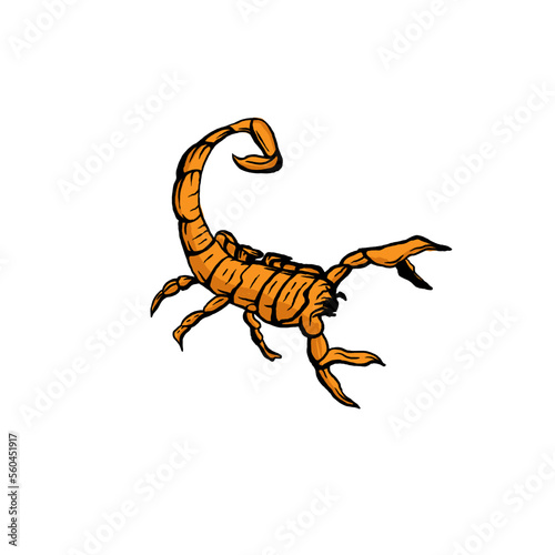 Scorpion animal icon logo design