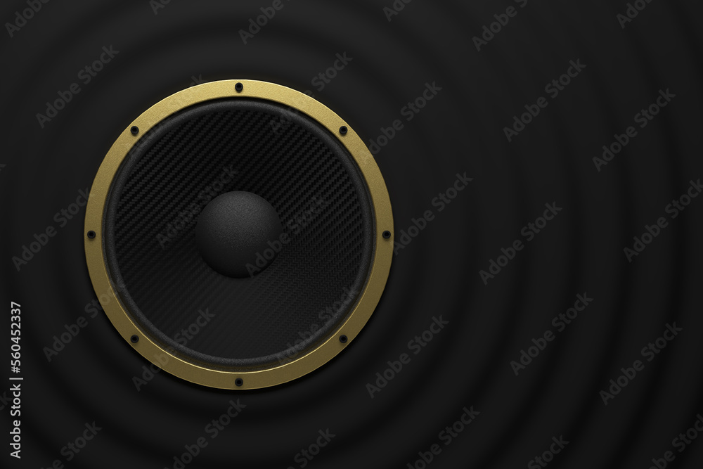 musik soundspeaker as audio equipment - 3D Illustration musik soundspeaker as audio equipment - 3D Illustration