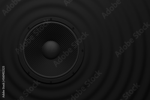 musik soundspeaker as audio equipment - 3D Illustration