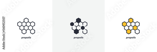 propolis icon. Line, solid and filled outline colorful version, outline and filled vector sign. Idea Symbol, logo illustration. Vector graphics photo