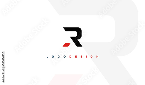 Alphabet letter icon logo AR