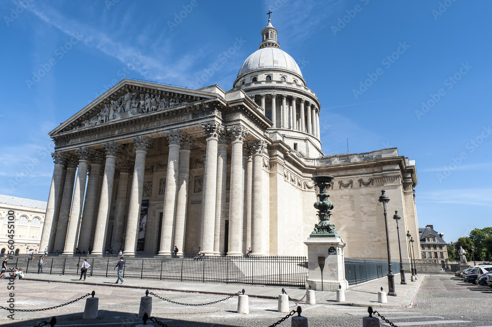 Historic Pantheon building, Quartier Latin, Paris France