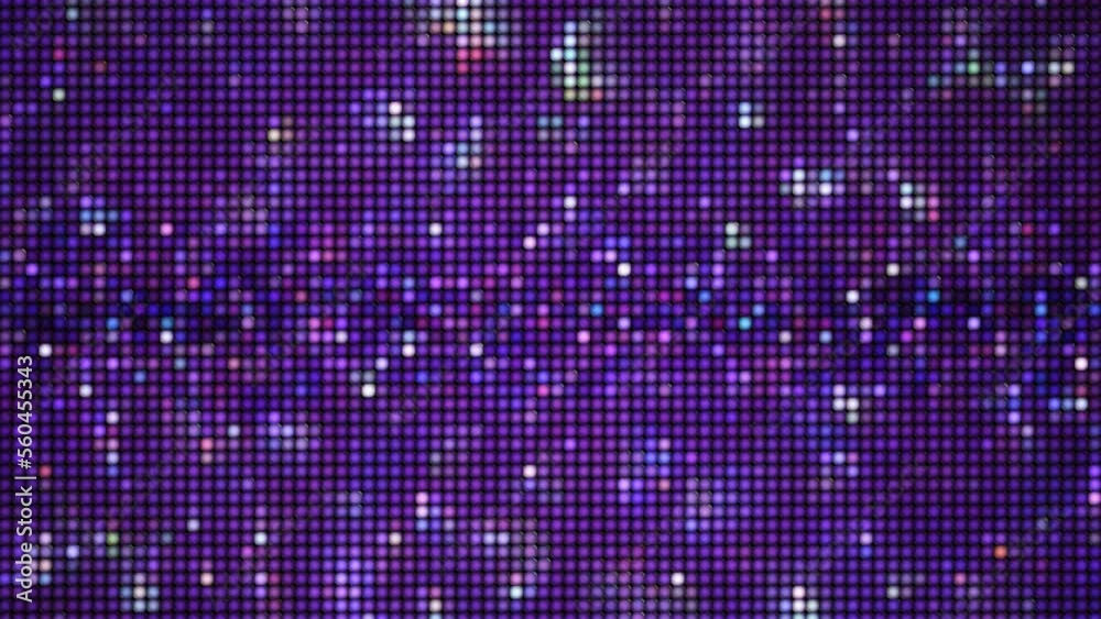 Twinkle rainbow night lighting through black grate.