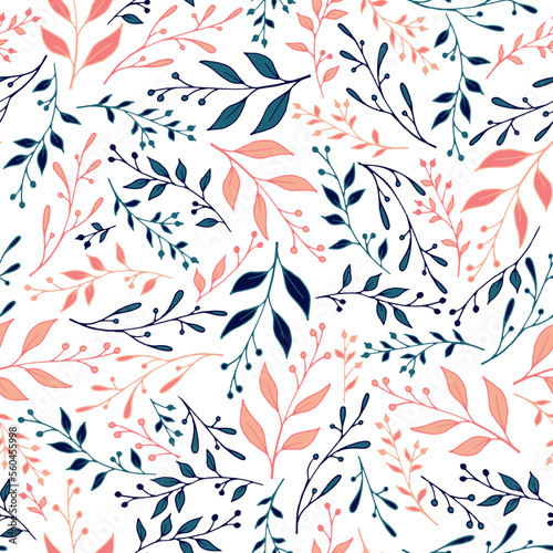 Summer sprouts pattern seamless design. Modern