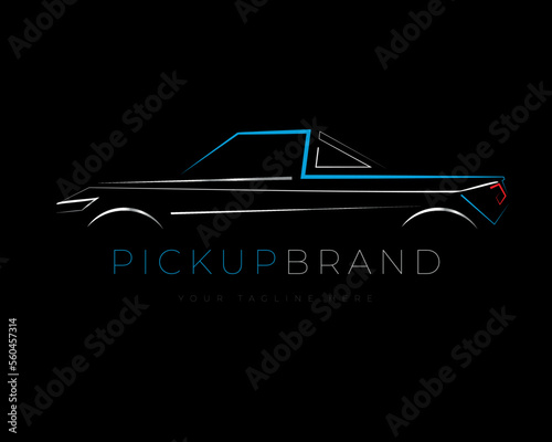 Concept Pickup Shadow Logo Design 