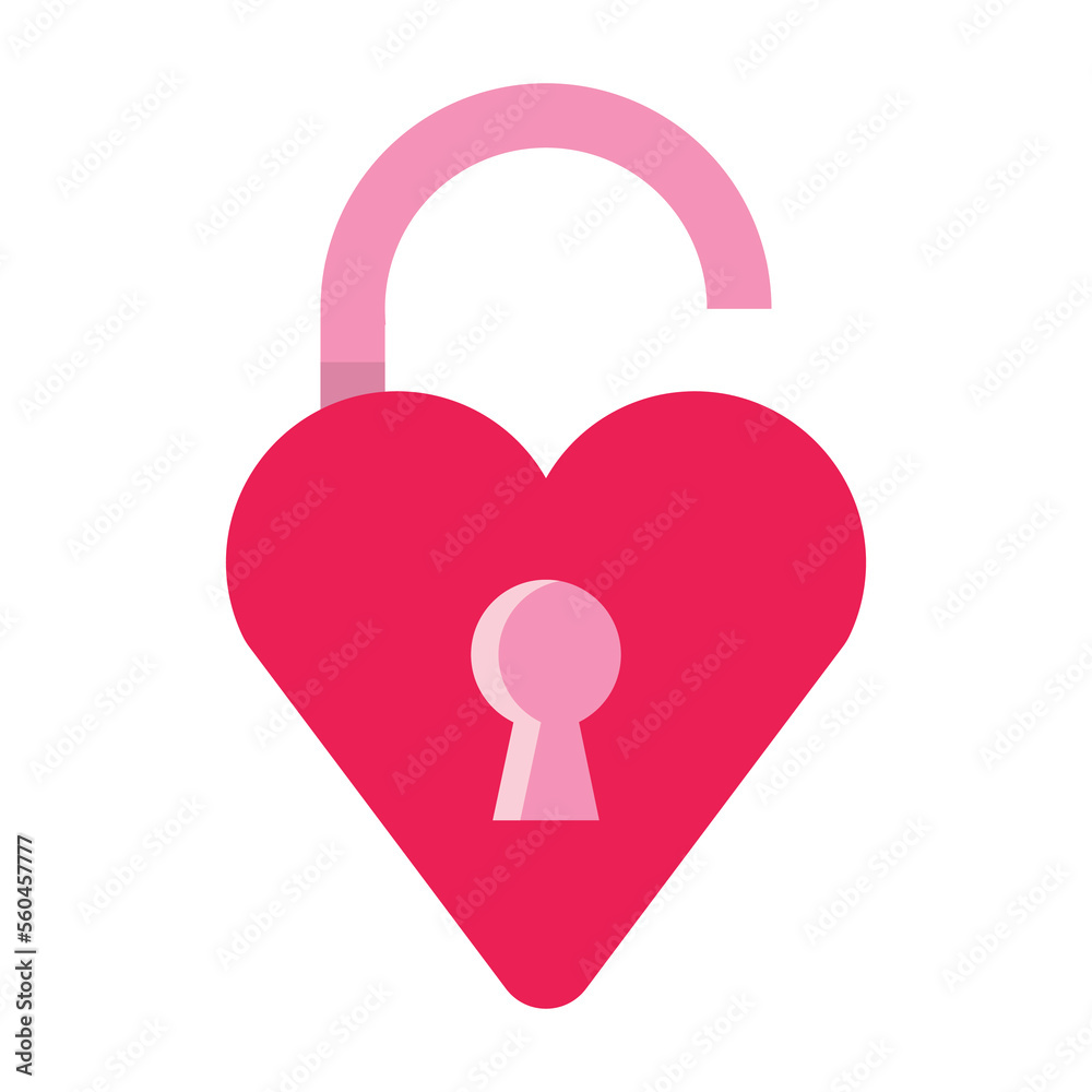 isolate valentine's day pink heart key flat icon isolate valentine's day pink heart key flat icon