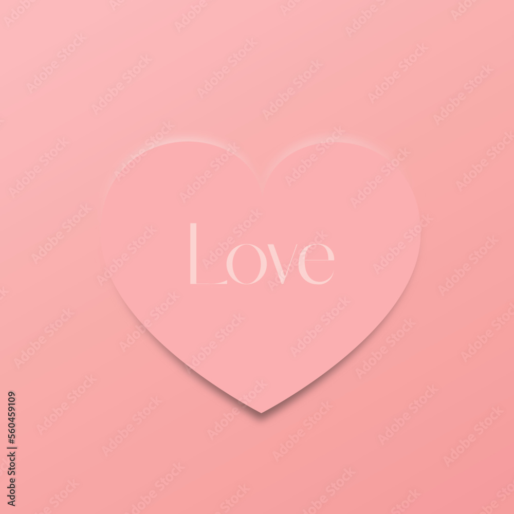 Happy valentine's day card with heart. Modern Design templates with heart and Love typography for celebration, decor, ads, branding, banner, cover Happy valentine's day card with heart. Modern Design templates with heart and Love typography for celebration, decor, ads, branding, banner, cover