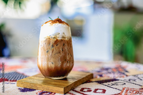 Foto iced mocha is the best of coffee