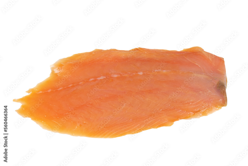 tranche de saumon fumé sur un fond blanc tranche de saumon fumé sur un fond blanc