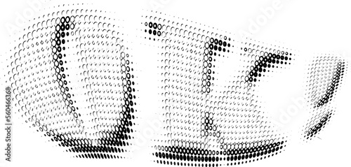 A characteristic foamy effervescent inscription "ok" with a rollicking form of letters. Vector.