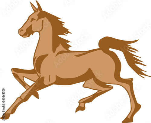 Horse Icon  Colored Vector