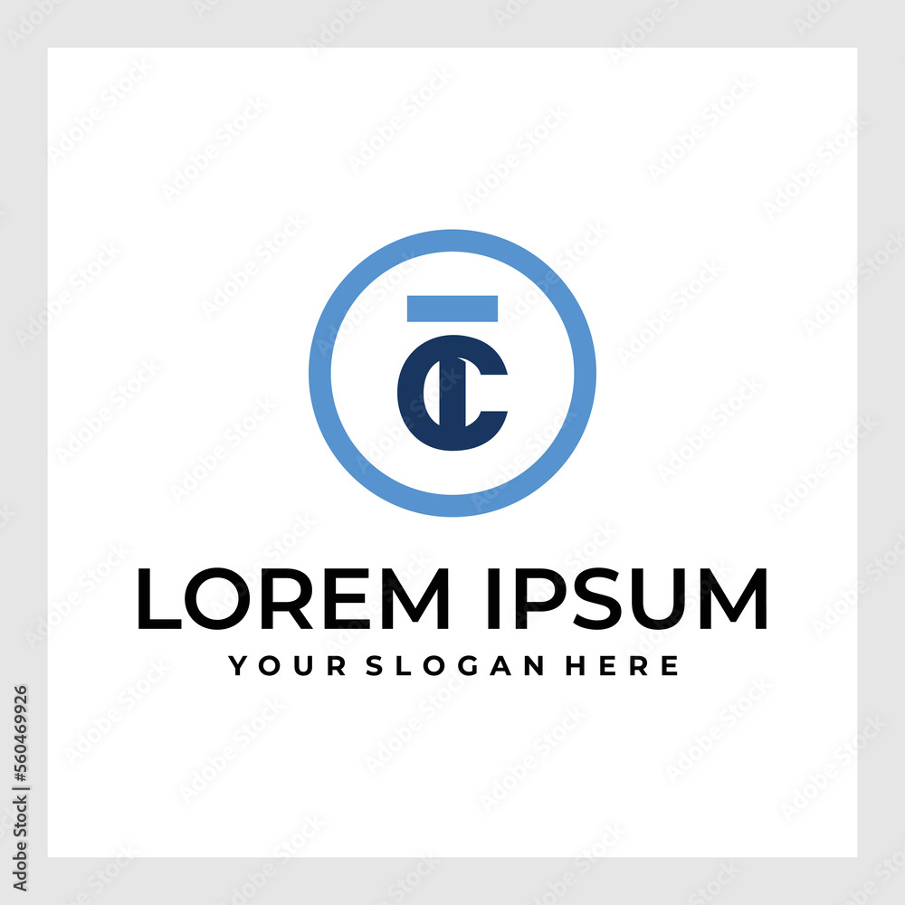Abstract initial letter T and C logo, usable for branding and business logos, Flat Logo Design Template, vector illustration Abstract initial letter T and C logo, usable for branding and business logos, Flat Logo Design Template, vector illustration