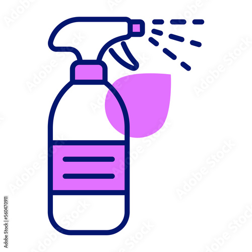 Spray bottle vector design, hygiene and cleaning icon