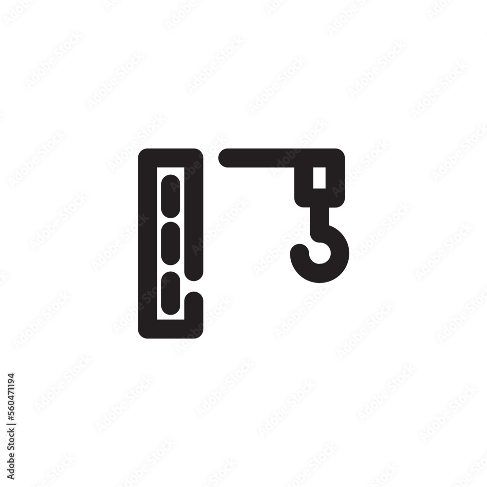 Crane Outline Icon Crane Outline Icon