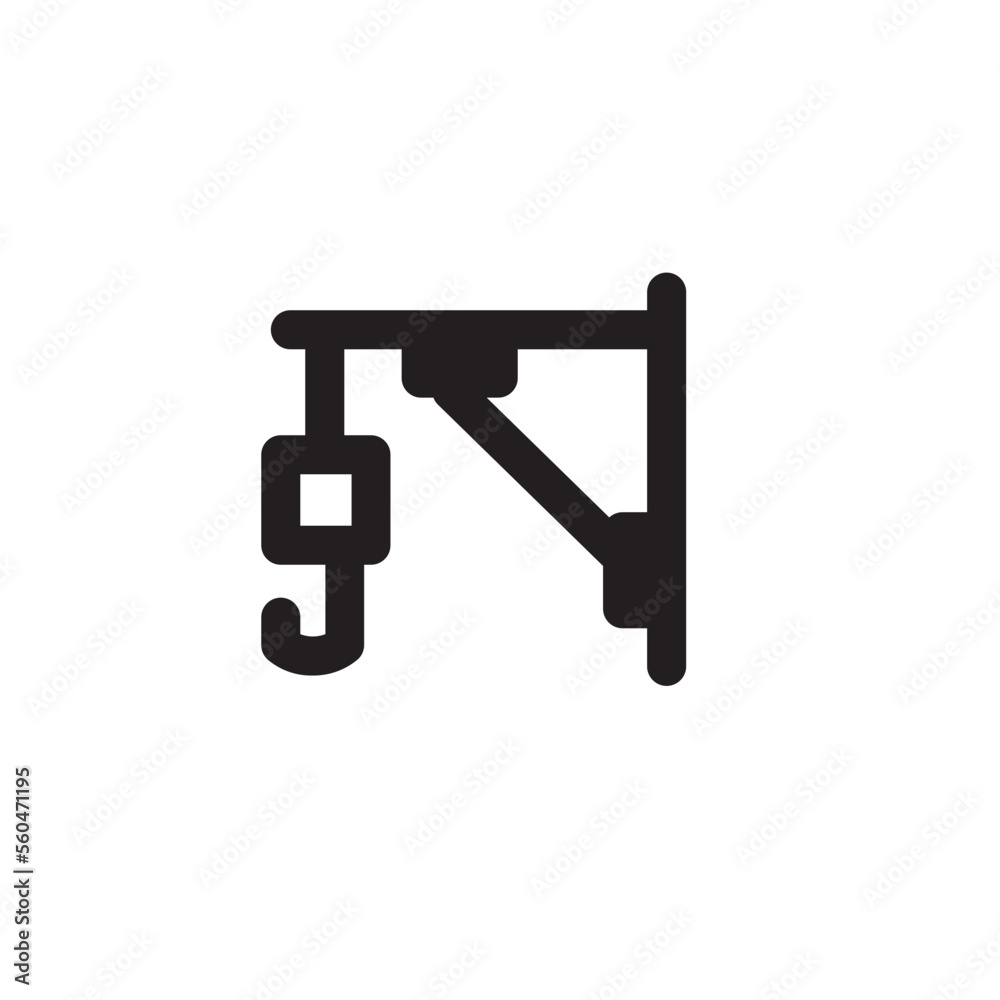Crane Outline Icon Crane Outline Icon
