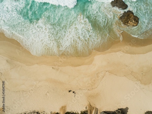 Photography Aerial view of the beach of Portugal