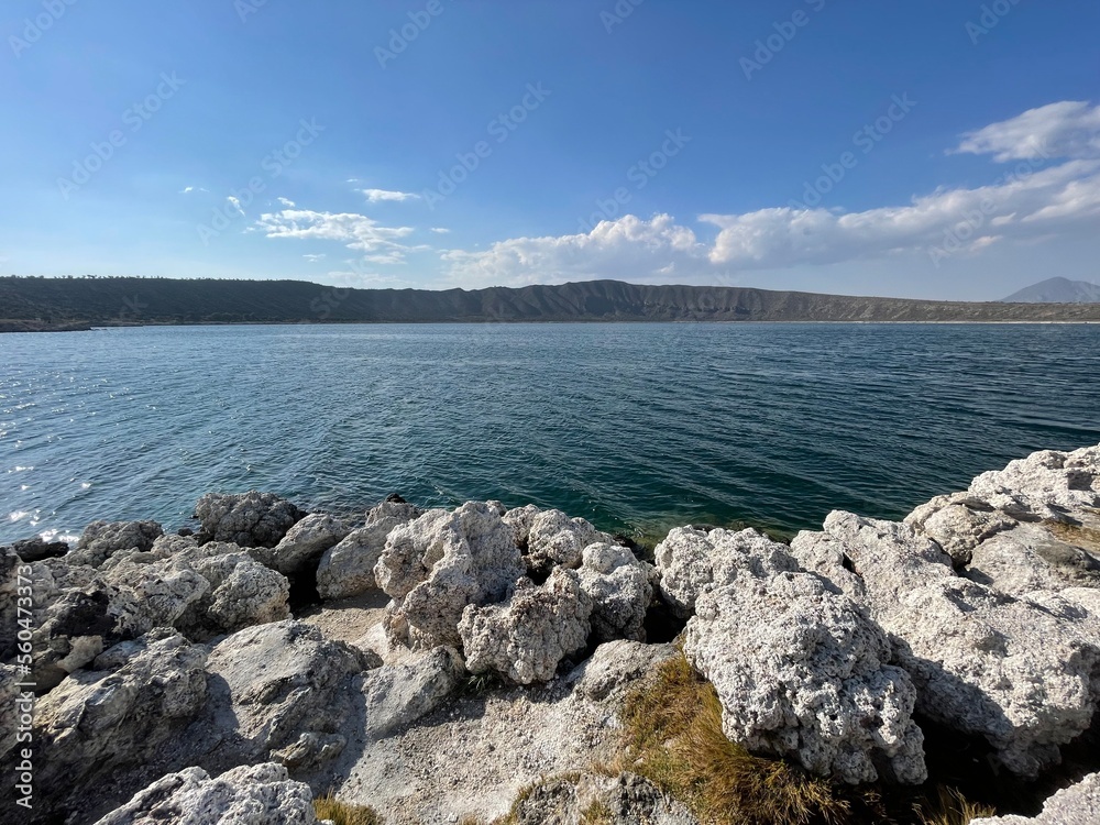 lake and mountains