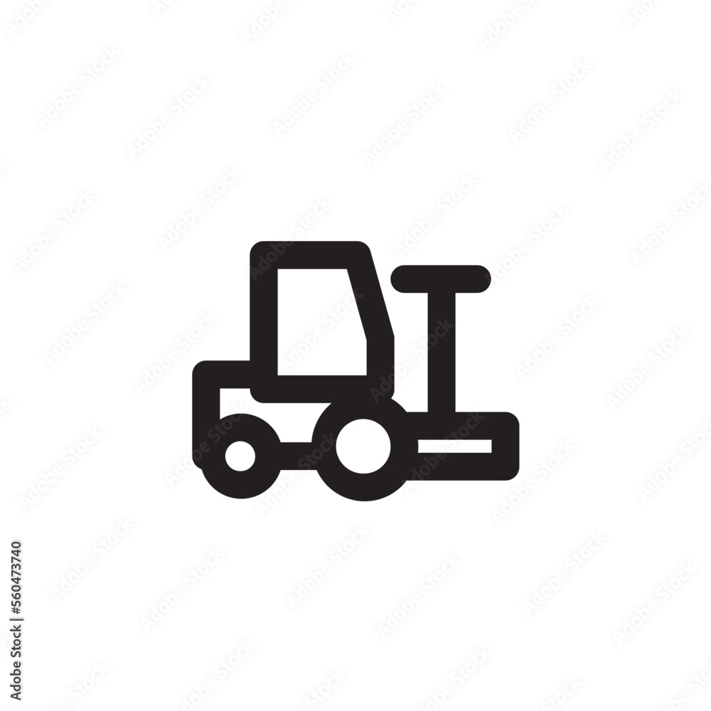 Forklift Outline Icon Forklift Outline Icon