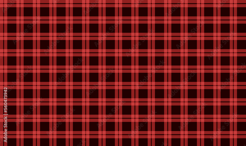 Obraz premium Plaid seamless pattern red line fabric texture background, New year Christmas Decoration, Scottish cage.