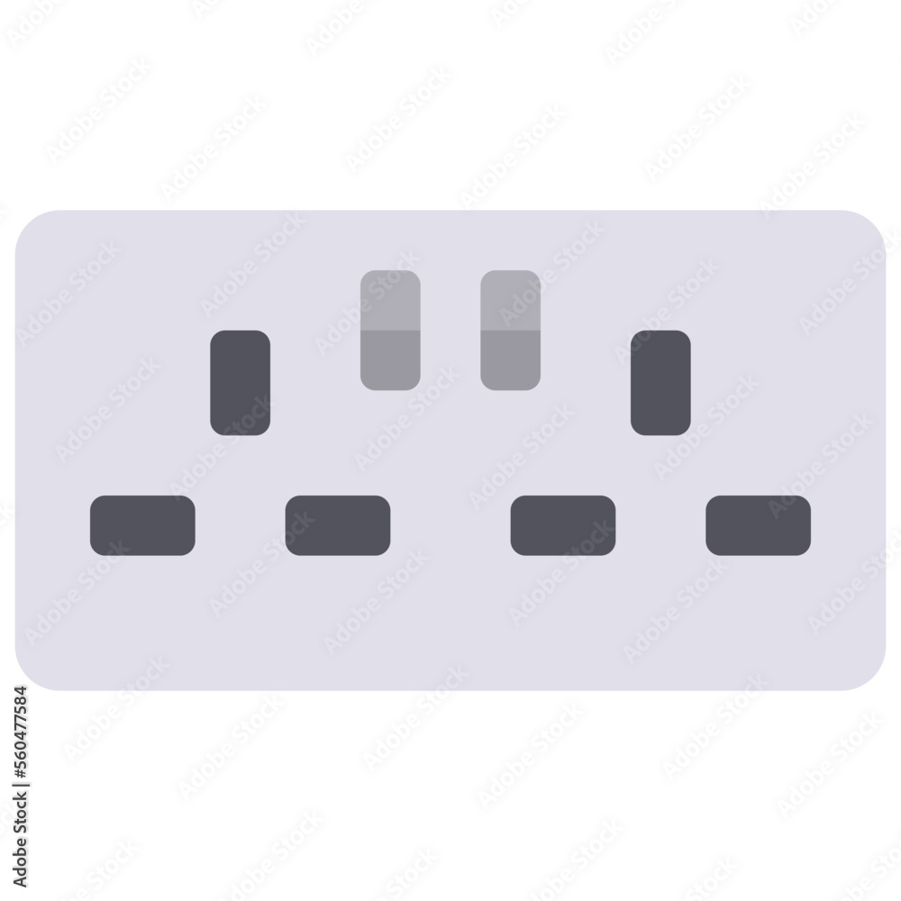 Double Plug Socket Icon Double Plug Socket Icon