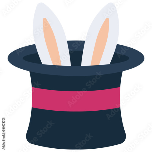 Magicians Hat Bunny Ears Icon