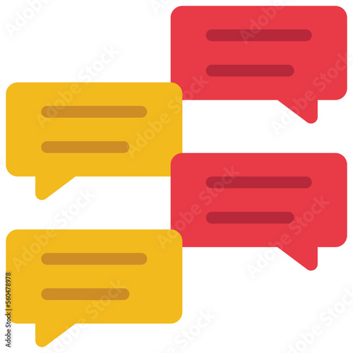 Four Messages Icon