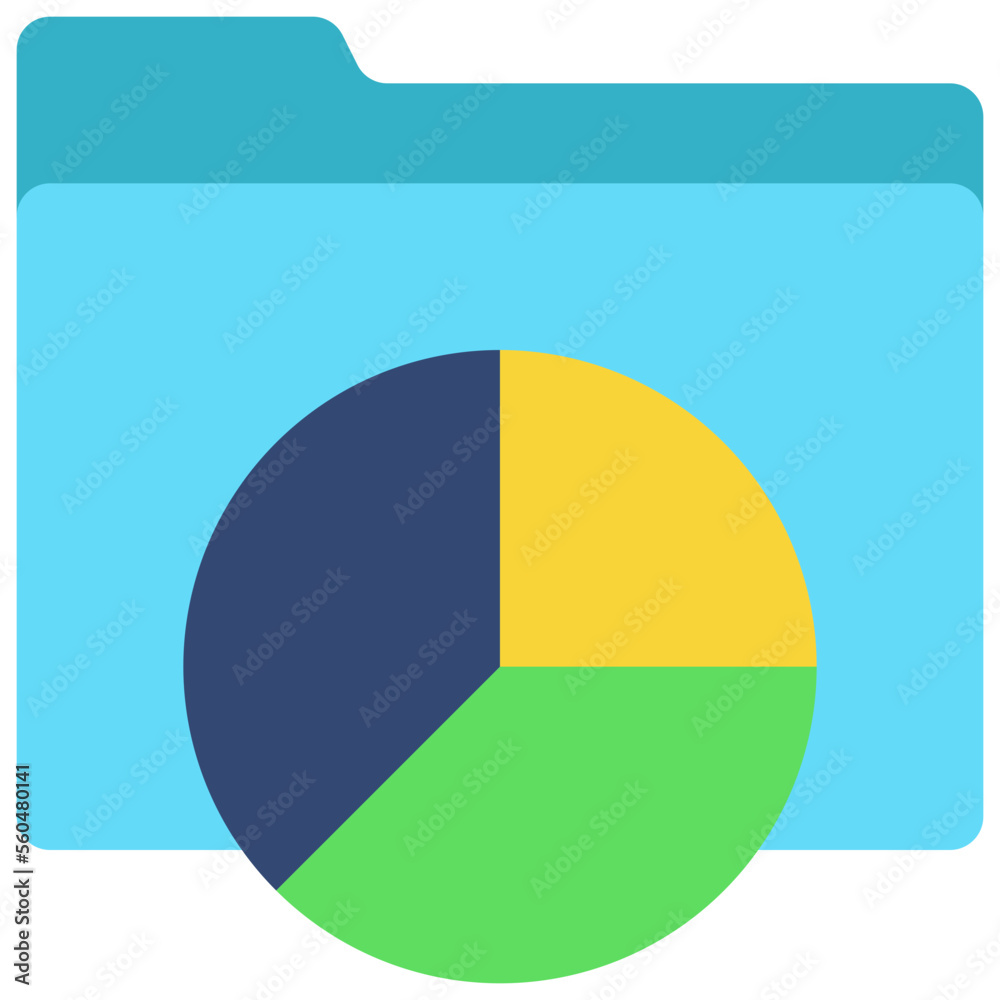 Pie Chart Folder Icon