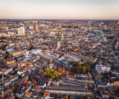 Antwerpen City View from the Air