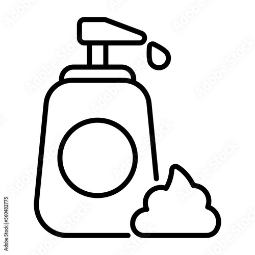 Shaving foam vector design in modern style