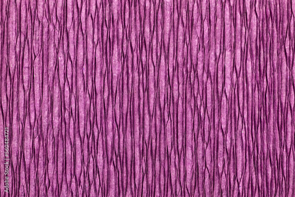 Texture of crepe paper in purple or pink color. Decor paper Texture of crepe paper in purple or pink color. Decor paper