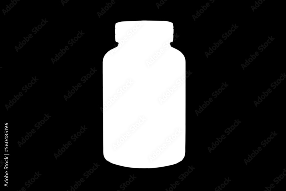 Empty jar shape for supplements, vitamin and tablets in black with a transparent core. PNG Empty jar shape for supplements, vitamin and tablets in black with a transparent core. PNG